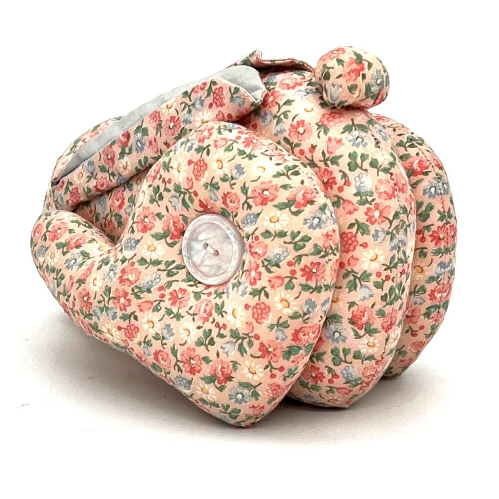 Vintage Floral Print Stuffed Easter Bunny Rabbit Plush Toy Handmade by Grandma - Picture 5 of 12